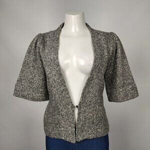 Kersh Grey Knitted Cotton Blend Cardigan Size M
